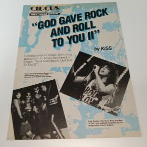 KISS Songbook / Guitar Tab:  God Gave Rock And Roll To You II